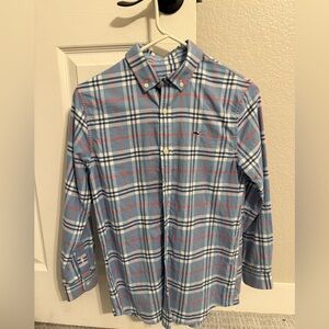 Boys Vineyard Vines Blue Plaid Flannel Shirt
Size Medium